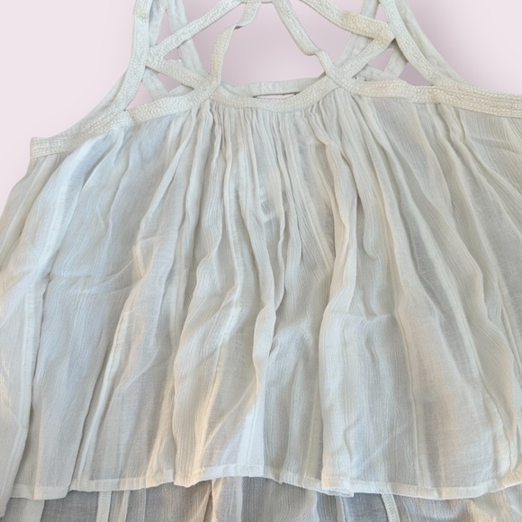 NWT Women’s Anthropologie Vanessa Virginia Cream Embroidered Strap Boho Tank 6 - Picture 12 of 12